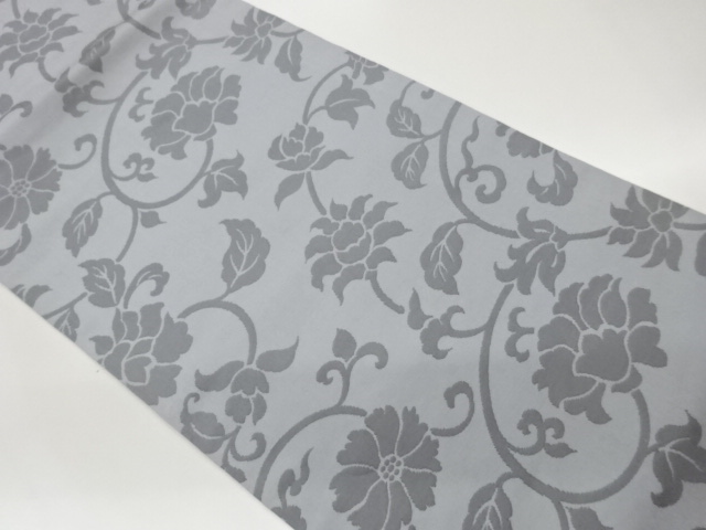 JAPANESE NAGOYA OBI / WOVEN FLOWER ARABESQUE